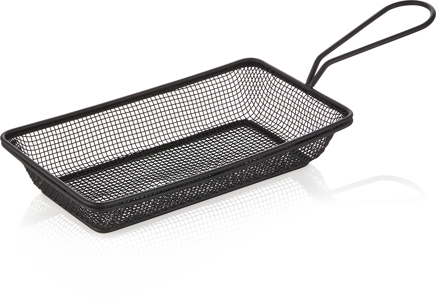 Servier- und Frittierkorb 22,0 x 12,5 cm, schwarz Servier- und Frittierkorb 22,0 x 12,5 cm, schwarz