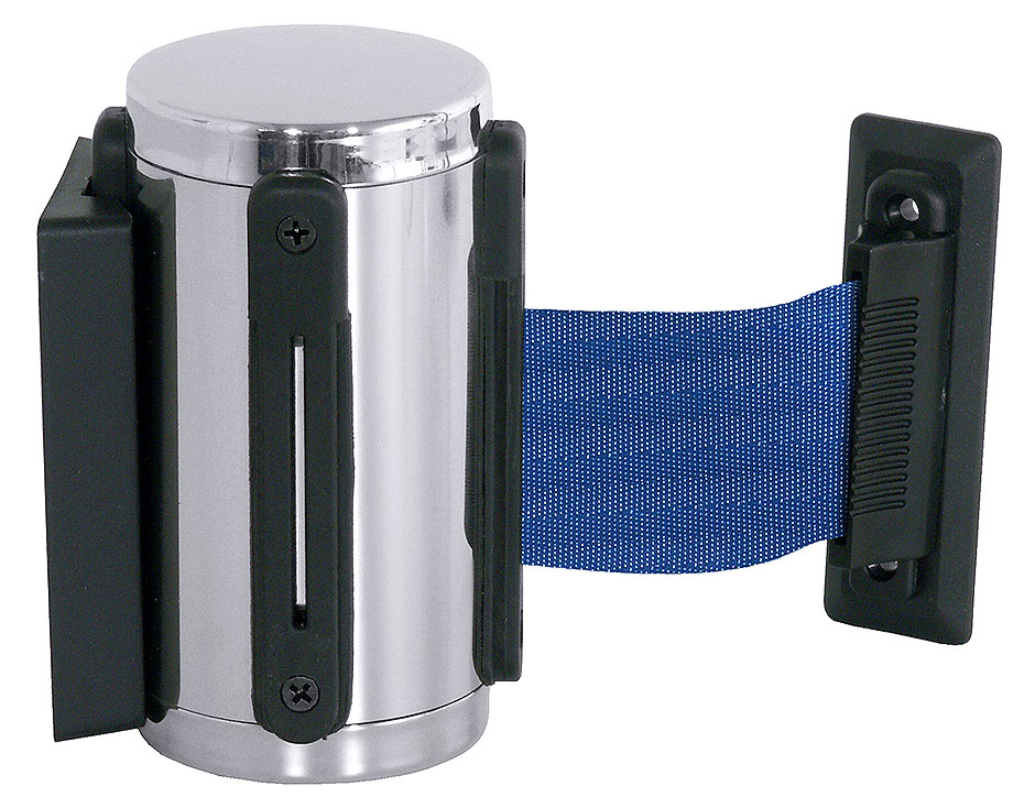 Wandhalterung mit 170 cm Gurt - blau Wandhalterung mit 170 cm Gurt - blau