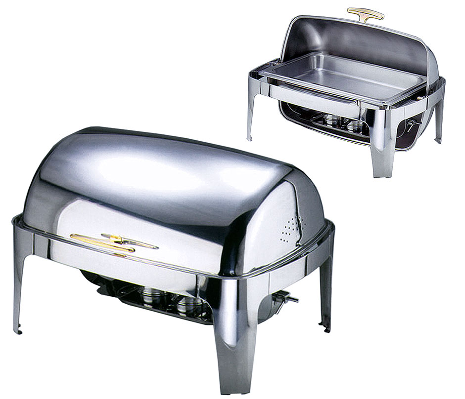 Roll-Top Chafing Dish, mit Brennbehälter Roll-Top Chafing Dish, mit Brennbehälter