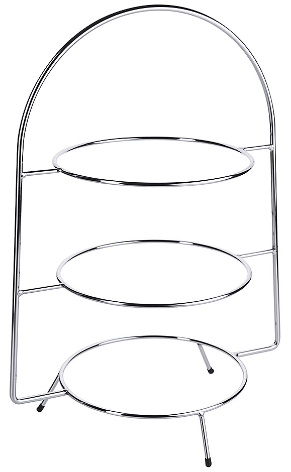 Telleretagere konisch - Ø 37,5cm -verchromt - Höhe 51,0 cm Telleretagere konisch - Ø 37,5cm -verchromt - Höhe 51,0 cm