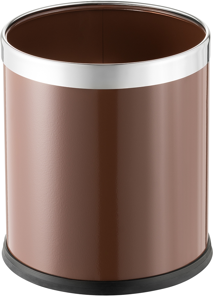 Papierkorb, Ø 22 cm, braun, pulverbeschichteter Stahl Papierkorb, Ø 22 cm, braun, pulverbeschichteter Stahl