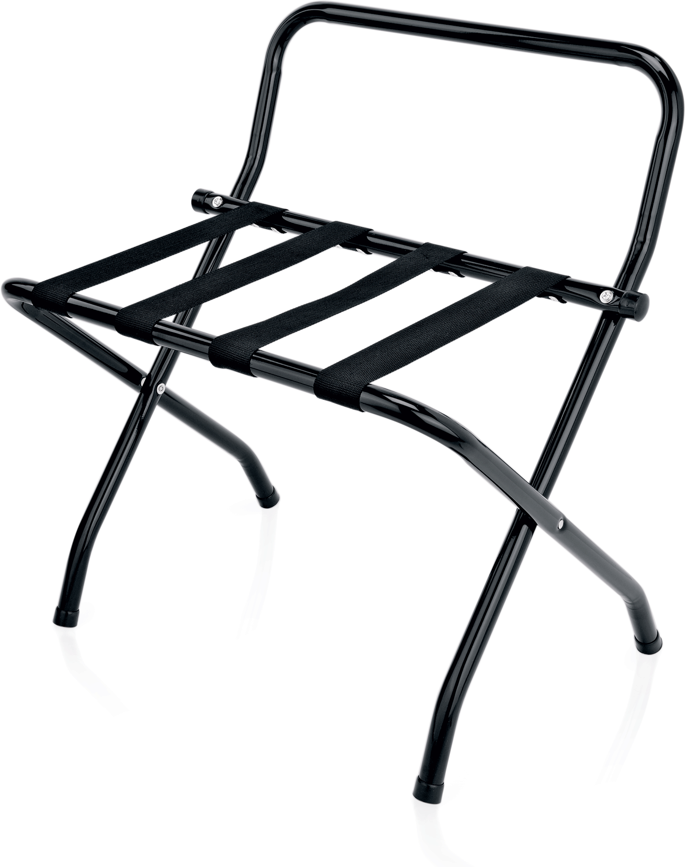 Gepäckablage mit Wandschutz, 61 x 56 x 65 cm, schwarz, pulverbeschichteter Stahl