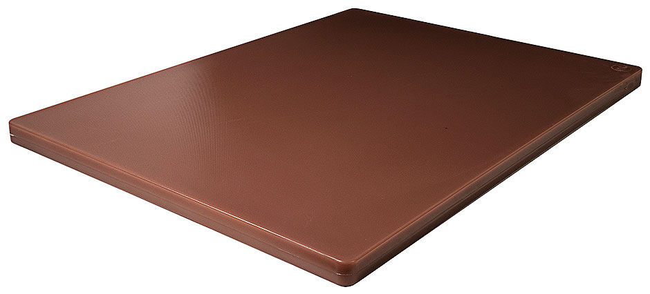 HACCP Schneidbrett hochdicht, ohne Füße 61 x 46 cm - 2,5 cm dick - Farbe braun