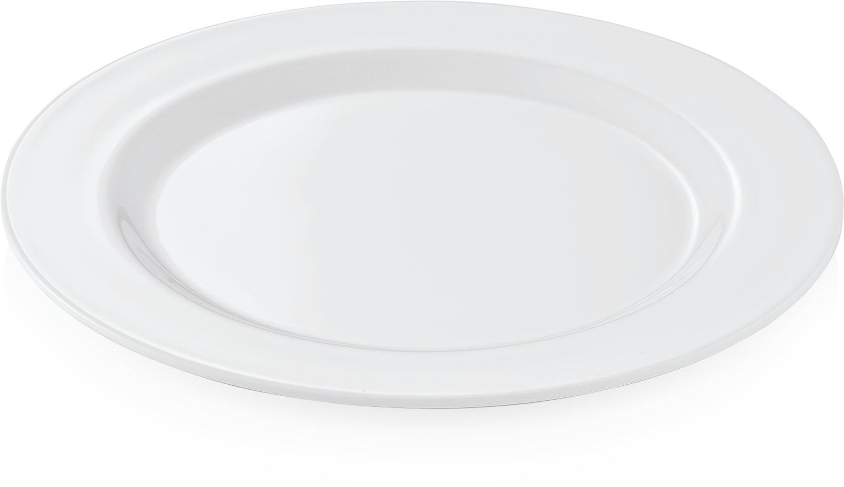 Teller, flach, Ø 25,5 cm, weiß, Melamin