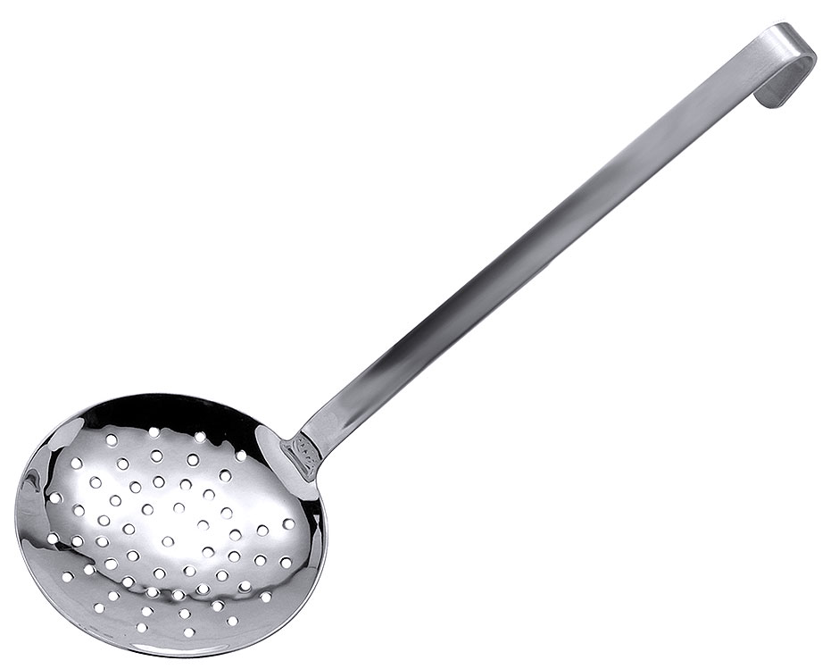Schaumlöffel flach - fugenlos Ø 14,0 cm - Stiellänge 25,0 cm