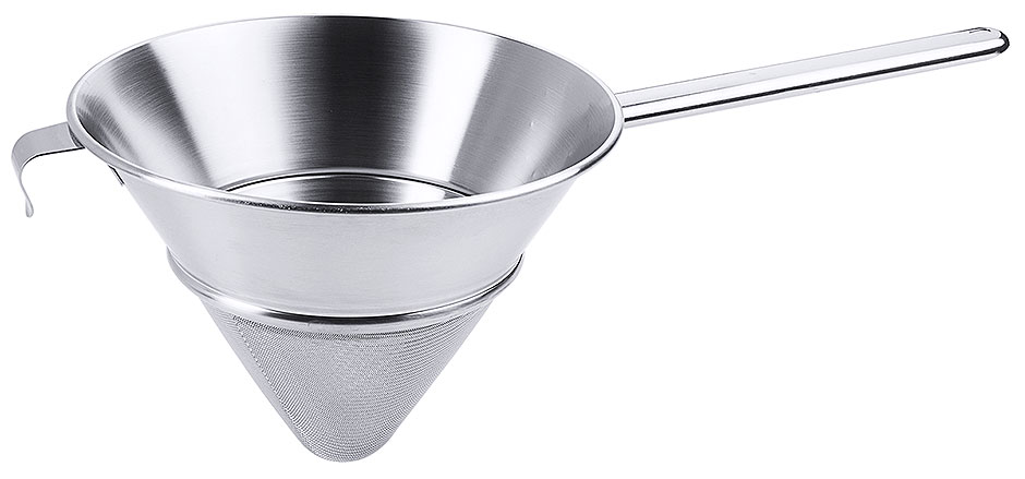 Gazesieb Ø 24 cm - Höhe 19,5 cm - Stiellänge 23,0 cm - Volumen 2,7 Liter