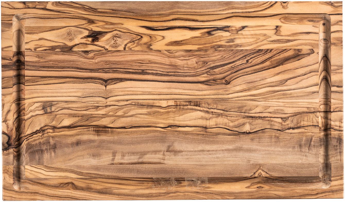Servierbrett 35,0 x 20,0 cm, aus Olivenholz