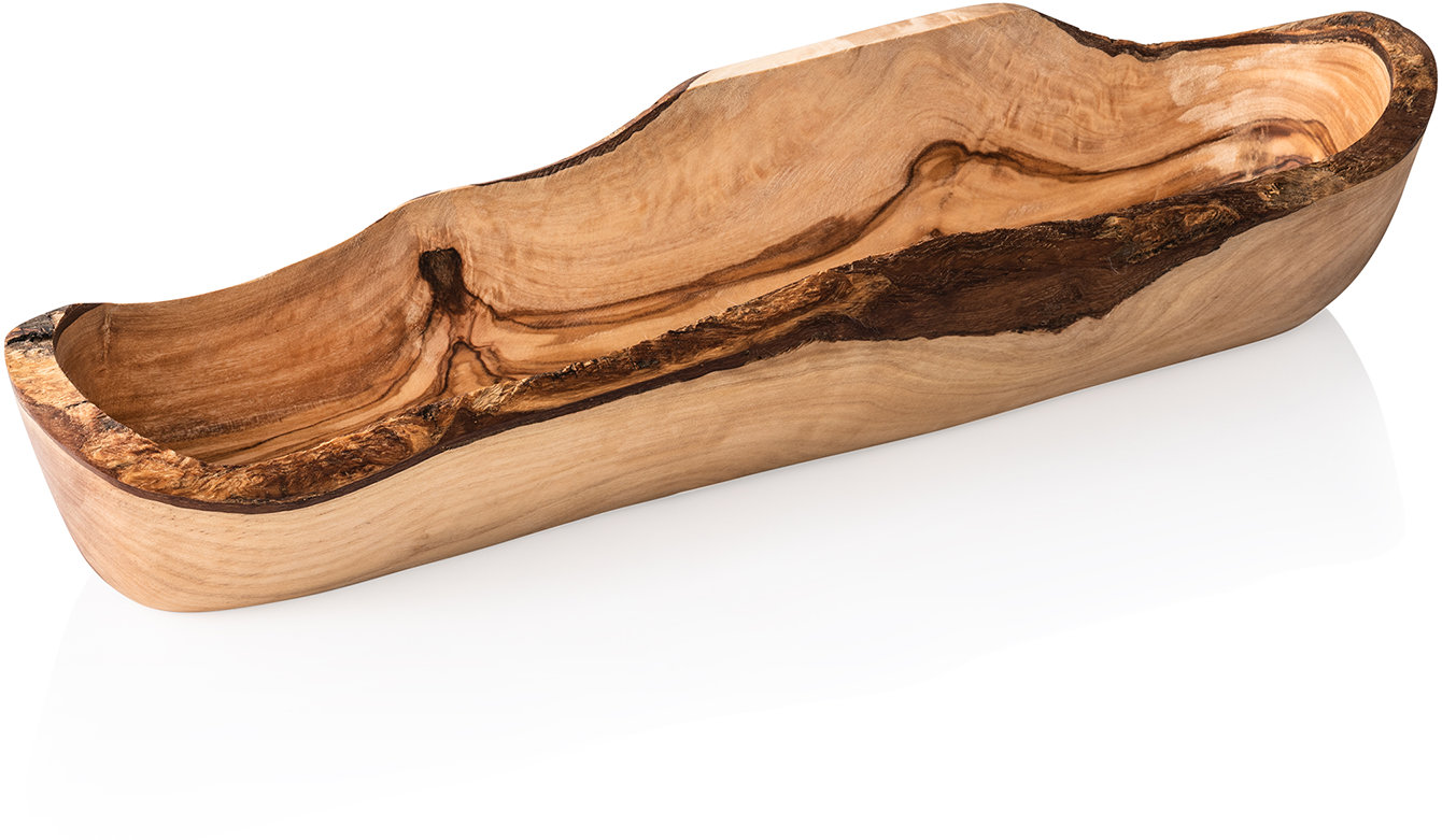 Schale aus Olivenholz 35,0 x 9,0 x 9,0 cm