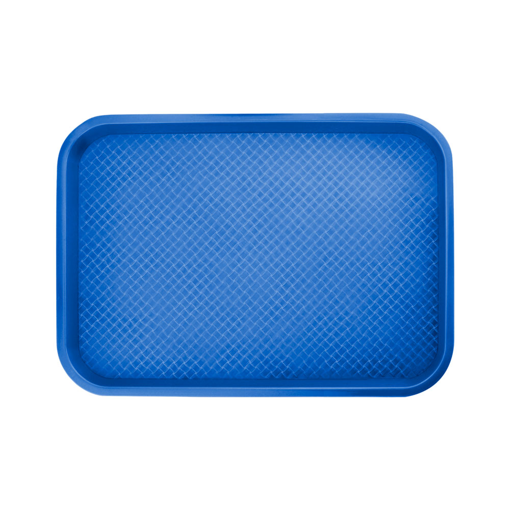 Fast Food Tablett 350 x 250 mm, Polypropylen in blau