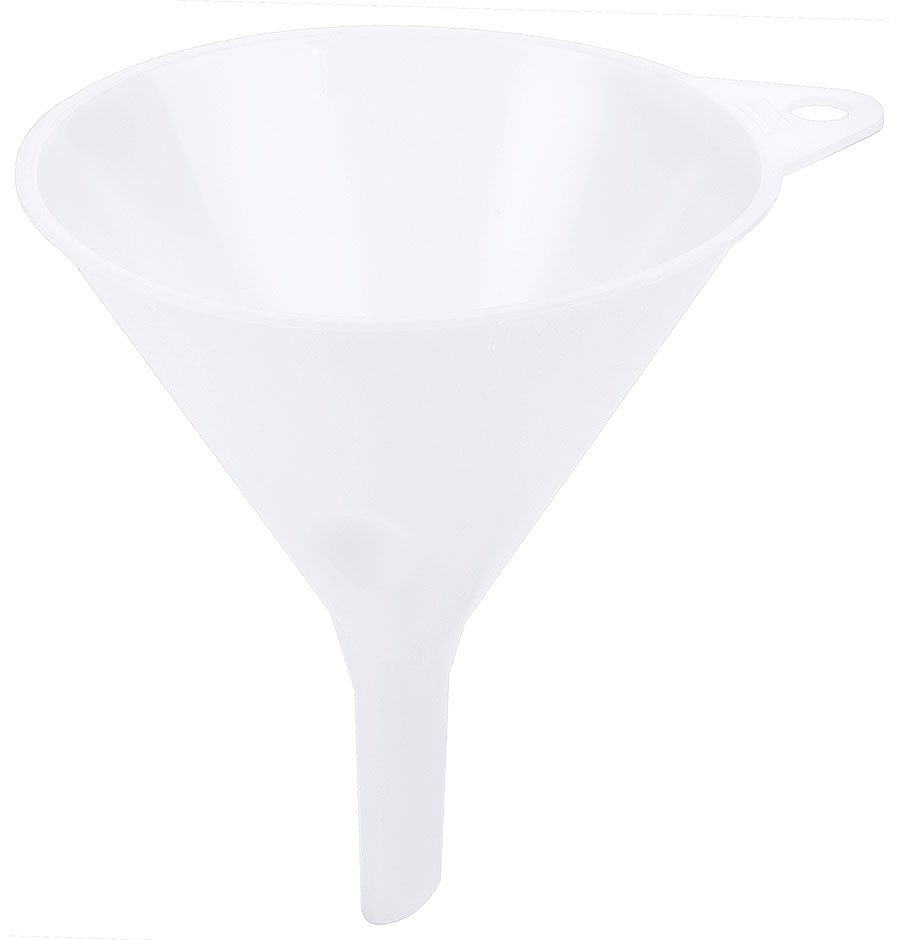 Trichter HD-Polyethylen - Ø Durchlauf 1,2 cm - Ø innen 13,0 cm - Volumen 0,55 Liter