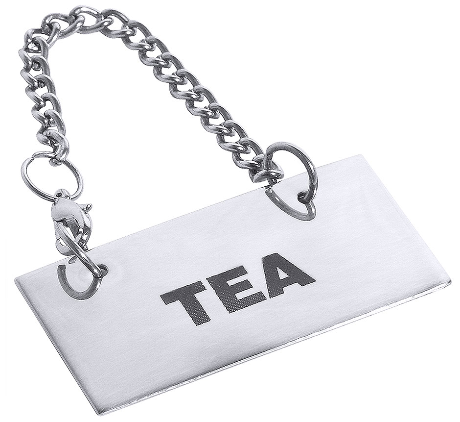 Schild für Kannen: TEA