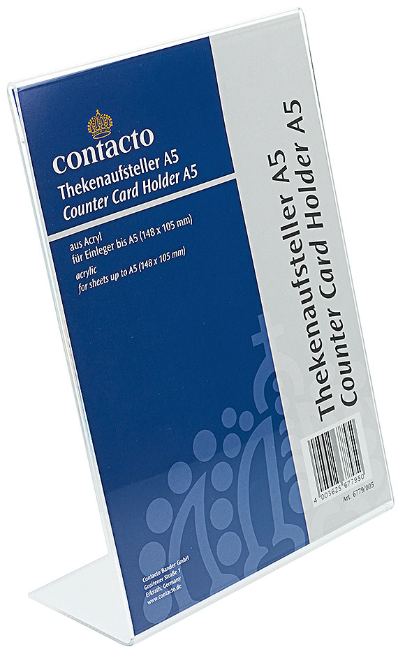 Thekenaufsteller DIN A5 Acryl Thekenaufsteller DIN A5 Acryl