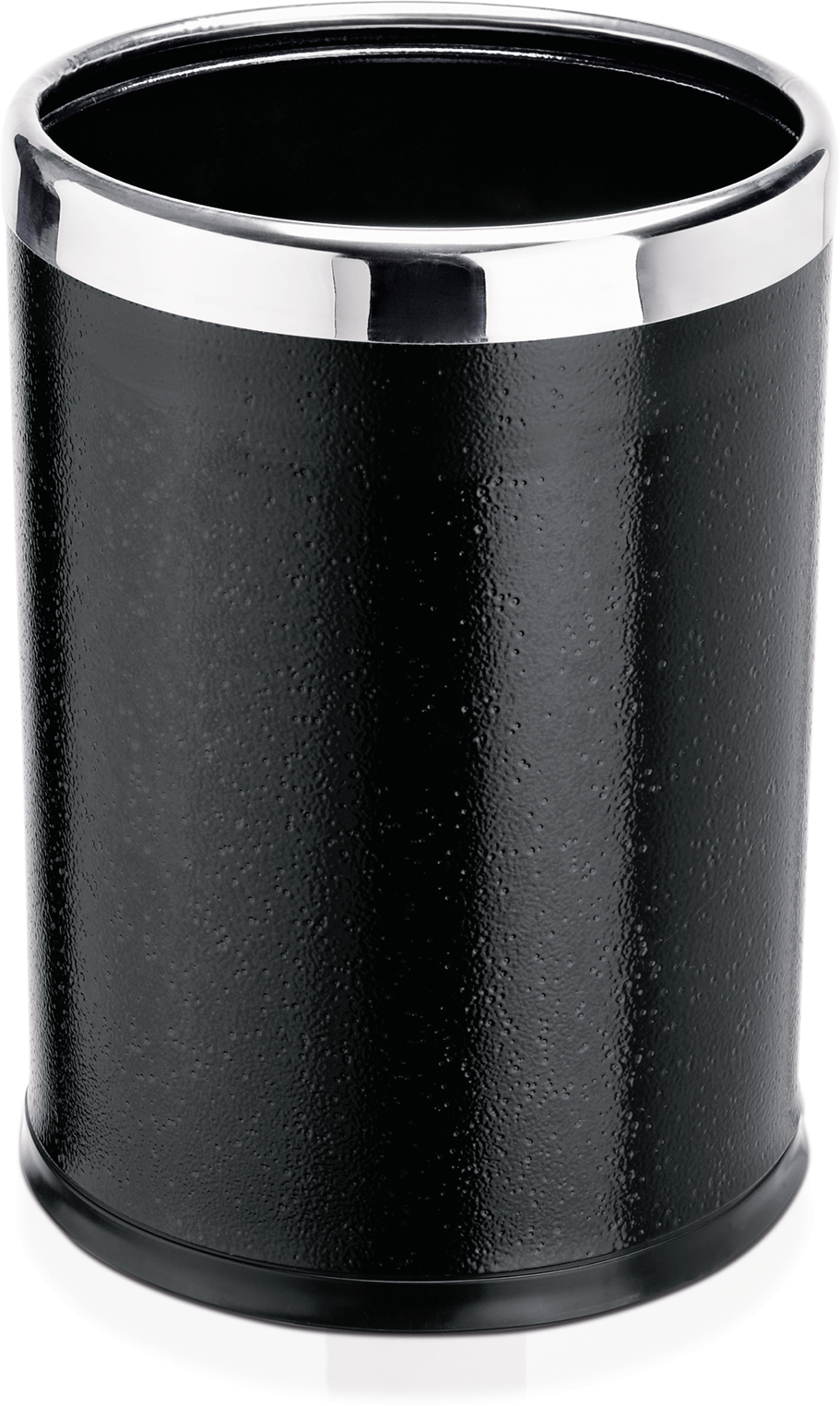 Papierkorb, Ø 22 cm, schwarz, pulverbeschichteter Stahl Papierkorb, Ø 22 cm, schwarz, pulverbeschichteter Stahl