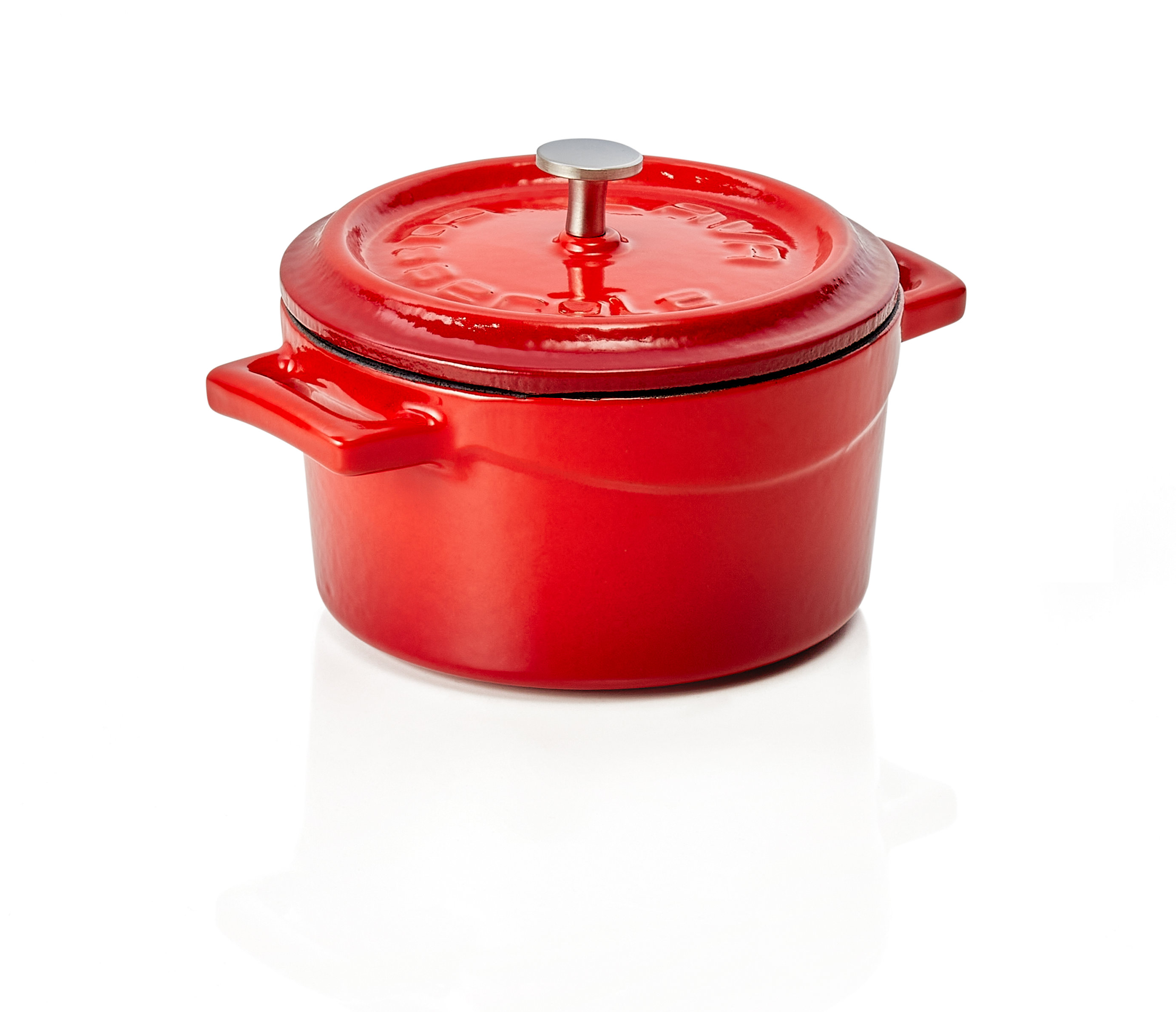Cocotte LAVA® - Ø 11 cm, in rot, Gusseisen emailliert