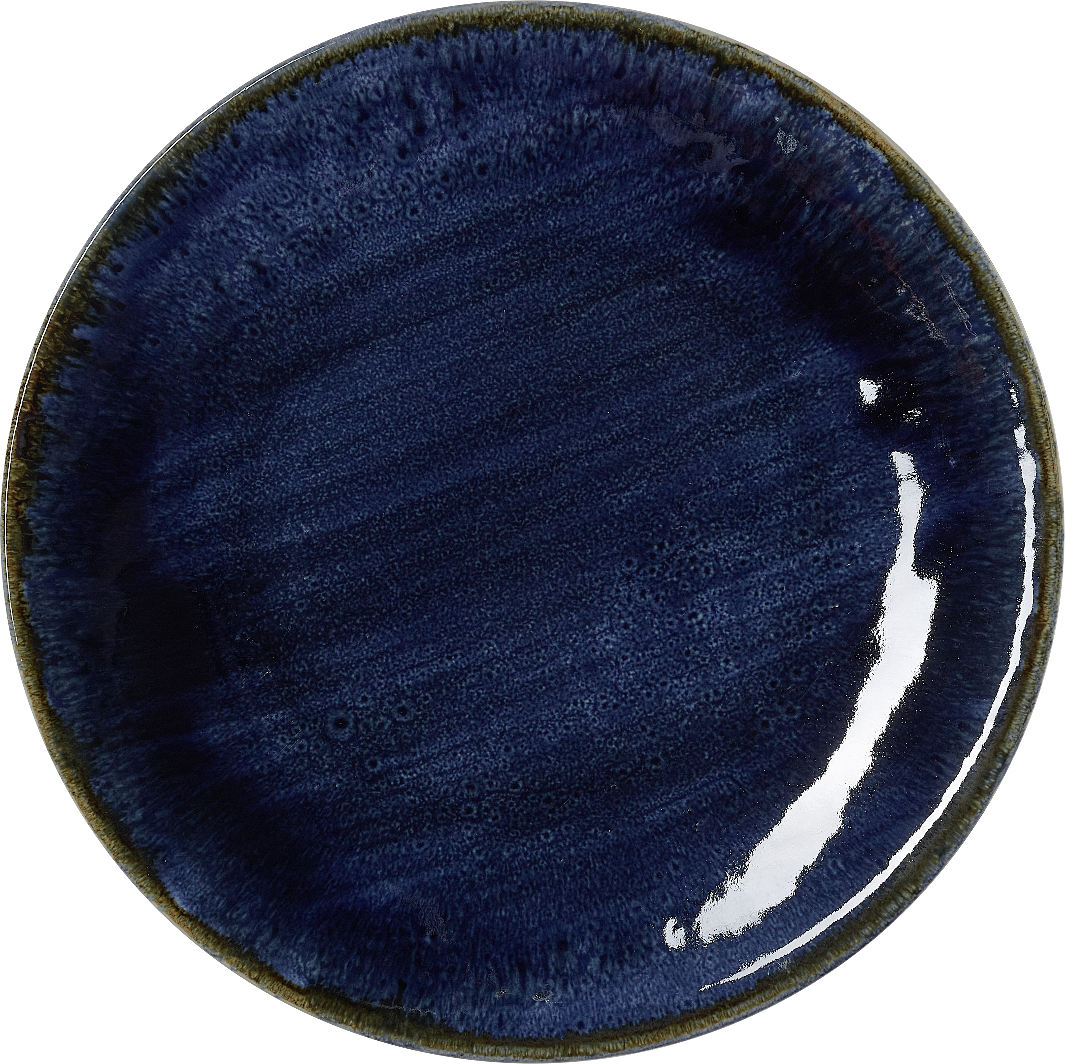 Teller, flach, Ø 30 cm, Serie dark ocean, Porzellan