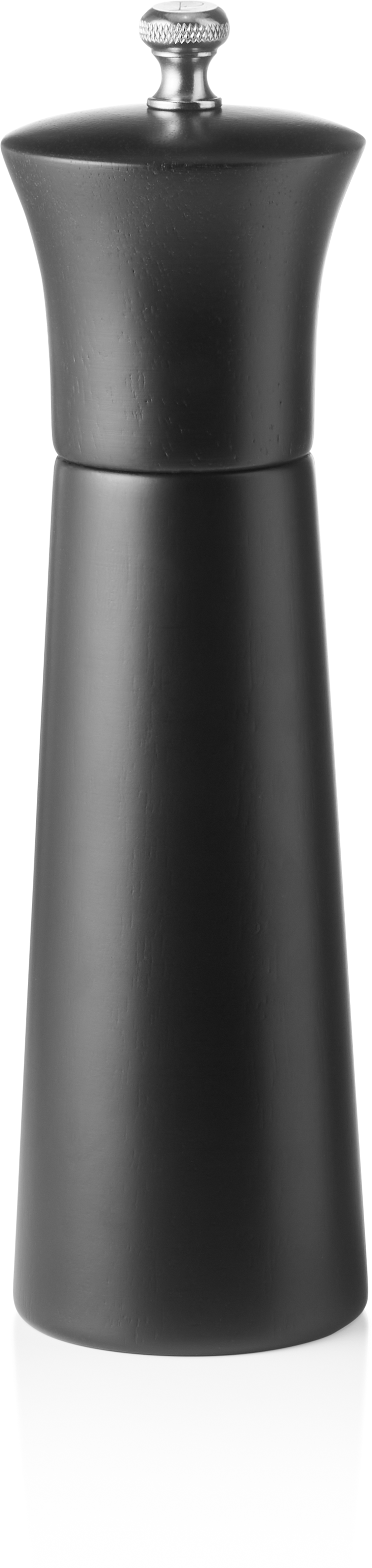 Pfeffermühle mit Keramikmahlwerk, 20 cm, schwarz matt, Holz Pfeffermühle mit Keramikmahlwerk, 20 cm, schwarz matt, Holz