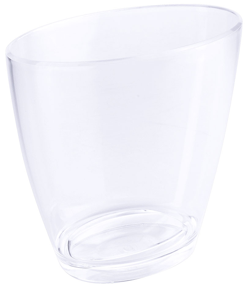 Sektkühler Acryl - ovale Form klar - 22 x 16 cm