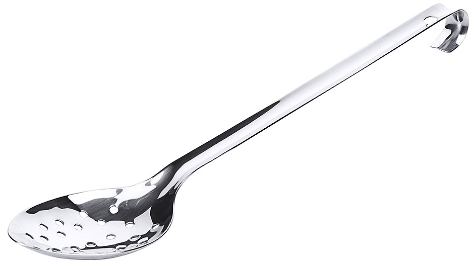 Löffel perforiert, fugenlos- Löffel 10,0 x 7,0 cm - Stiellänge 30,5 cm