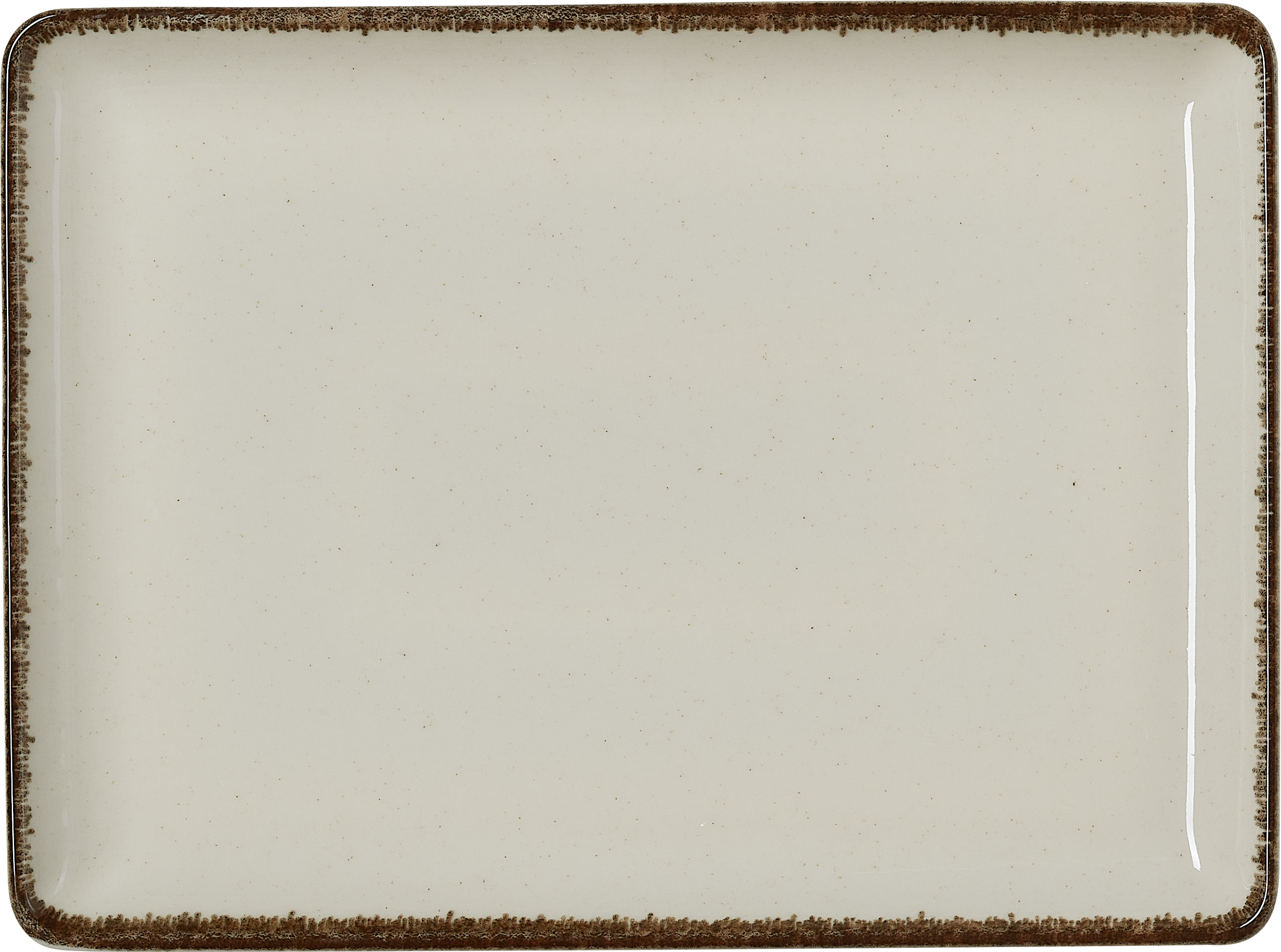 Teller, flach, 27 x 20 cm, Set á 6 Stück, sand, Porzellan