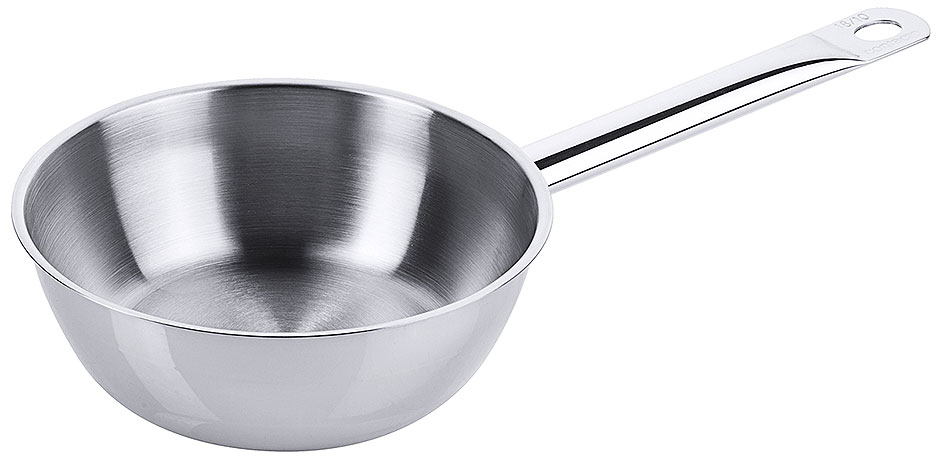 Sauteuse glänzend Ø 16 cm - Volumen 0,75 Liter - Höhe 6,0 cm Sauteuse glänzend Ø 16 cm - Volumen 0,75 Liter - Höhe 6,0 cm