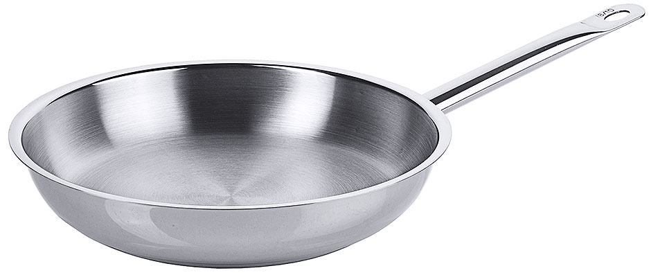Bratpfanne mit Rohrgriff Ø 24 cm - Ø Boden 18,0 cm - Höhe 5,0 cm