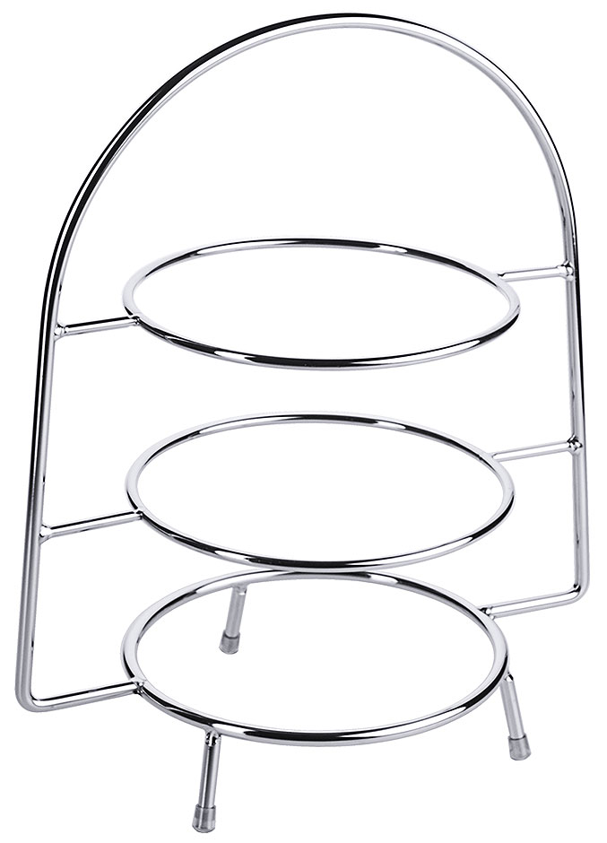 Telleretagere konisch - Ø 33,0cm -verchromt - Höhe 39,0 cm