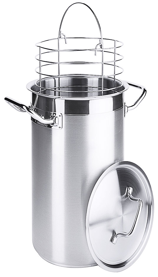 Spargelkochtopf Ø innen 16 cm - Volumen 5,5 Liter - hohe Form Spargelkochtopf Ø innen 16 cm - Volumen 5,5 Liter - hohe Form