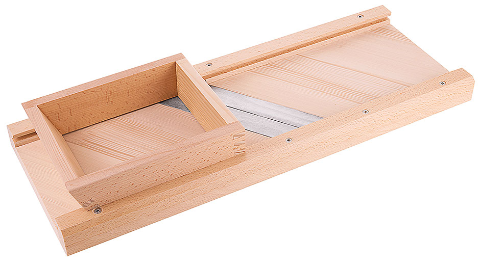 Krauthobel mit 3 Messer - Maße 60 x 24 cm - Schneidbreite 18 cm Krauthobel mit 3 Messer - Maße 60 x 24 cm - Schneidbreite 18 cm