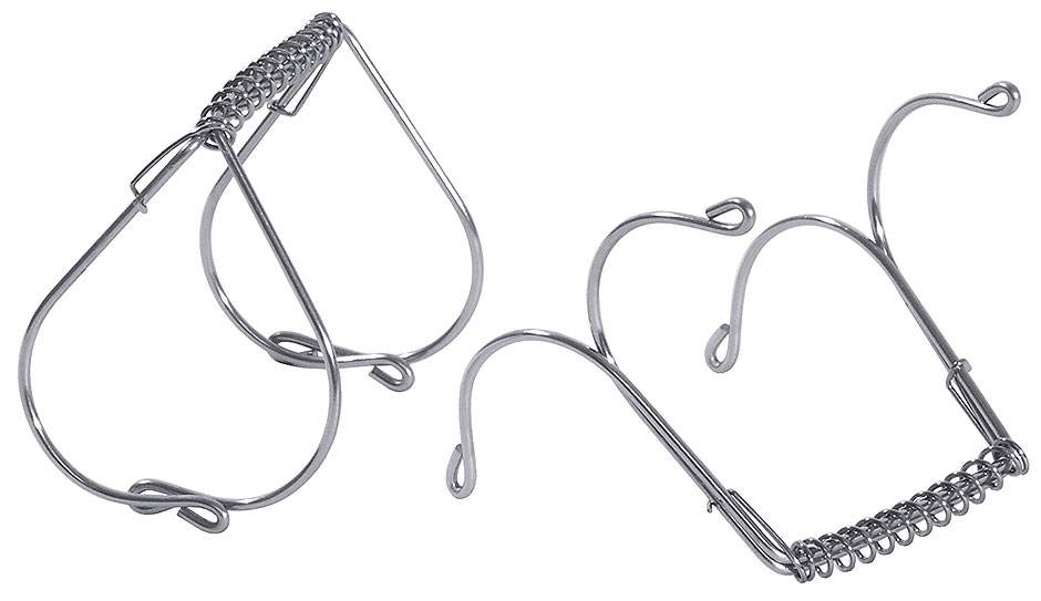 Rouladenklammern aus Edelstahl - Länge 5,5 cm - Höhe 5,0 cm Rouladenklammern aus Edelstahl - Länge 5,5 cm - Höhe 5,0 cm