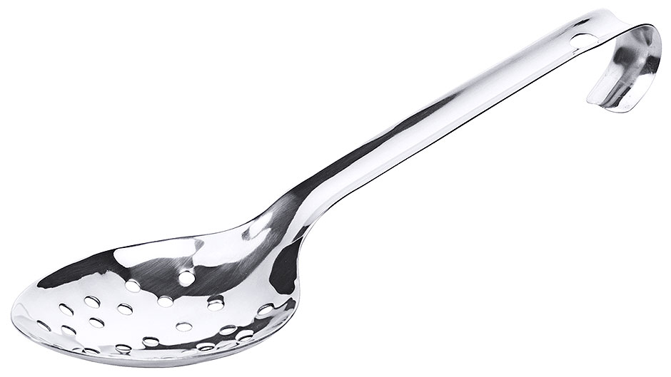 Löffel perforiert, fugenlos- Löffel 10,0 x 7,0 cm - Stiellänge 20,5 cm