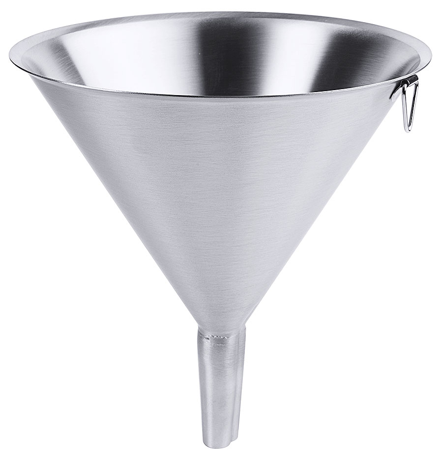 Trichter Ø Durchlauf 2,2 cm - Ø innen 19,0 cm - Höhe 20,0 cm - Volumen 1,00 Liter