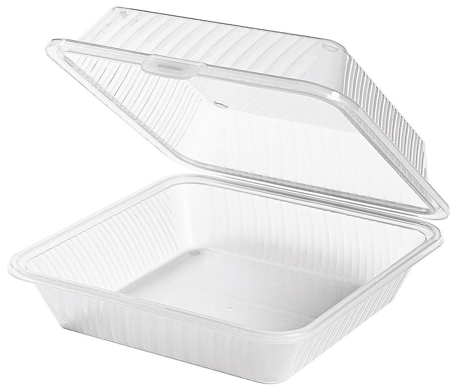 Mehrwegschale weiß - 23,0 x 23,5 x 9,5 cm