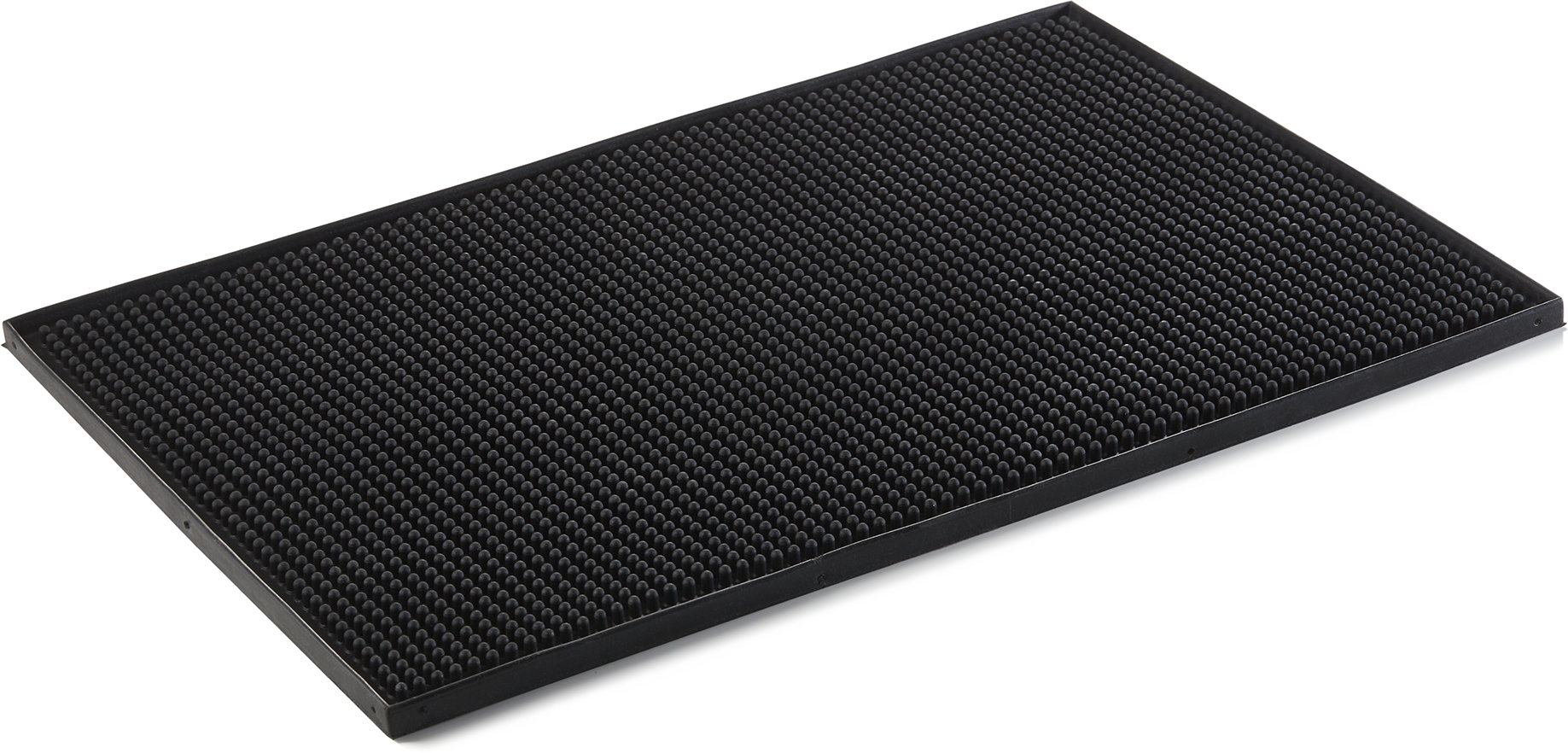 Barmatte - 45 x 30 cm - schwarzer Gummi