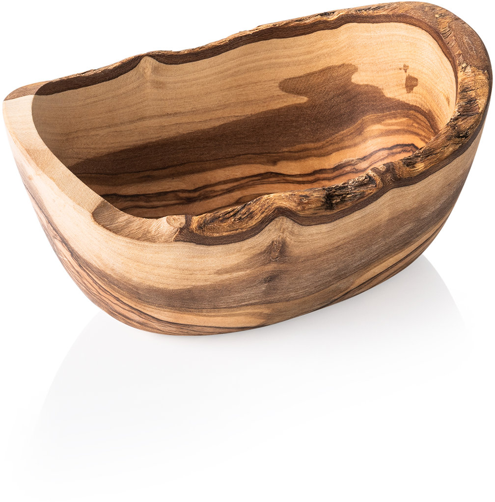 Schale aus Olivenholz 14,0 x 8,0 x 7,0 cm