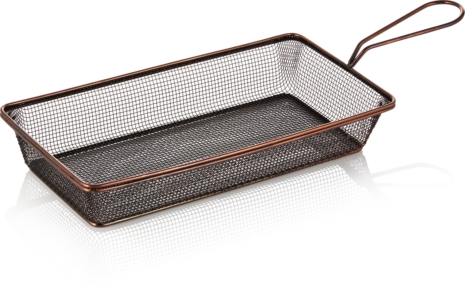 Servier- und Frittierkorb 28,0 x 16,0 cm, kupferfarben Servier- und Frittierkorb 28,0 x 16,0 cm, kupferfarben