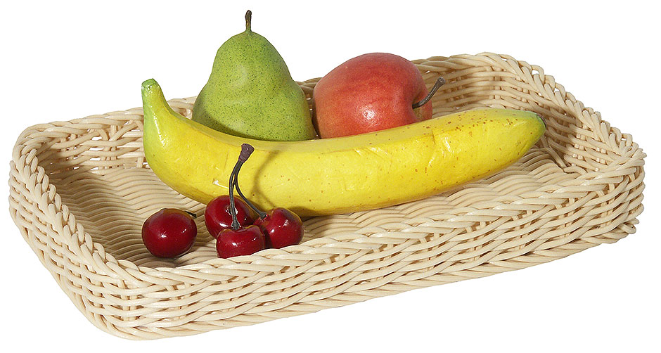 Korb rechteckig flach - Länge 30,0 cm - Breite 20,0 cm Korb rechteckig flach - Länge 30,0 cm - Breite 20,0 cm