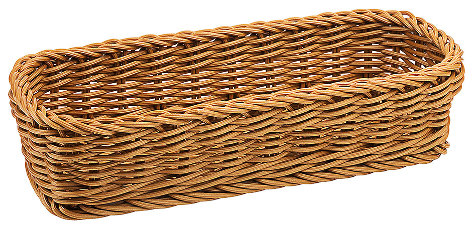 Poly-Besteckkorb, braun, Länge 28,0 cm Poly-Besteckkorb, braun, Länge 28,0 cm