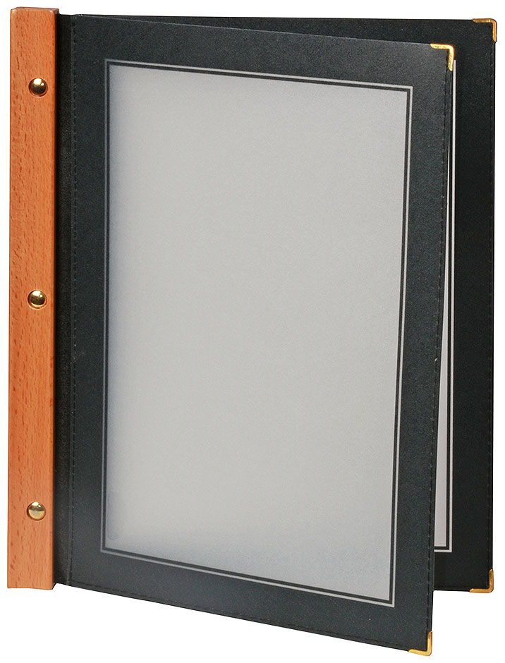 Speisekartenmappe DIN A4 - Schwarz Speisekartenmappe DIN A4 - Schwarz