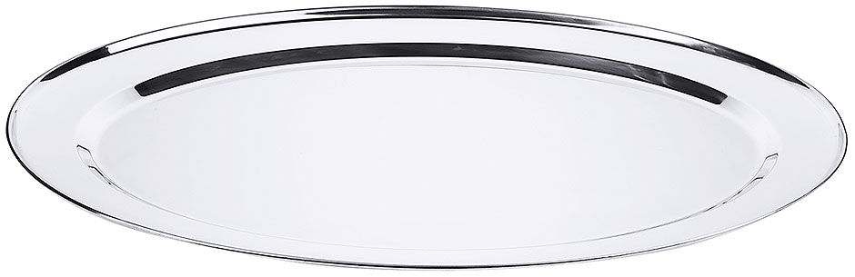 Bratenplatte oval - flach - 66,0 x 46,0 cm - Höhe 3,2 cm