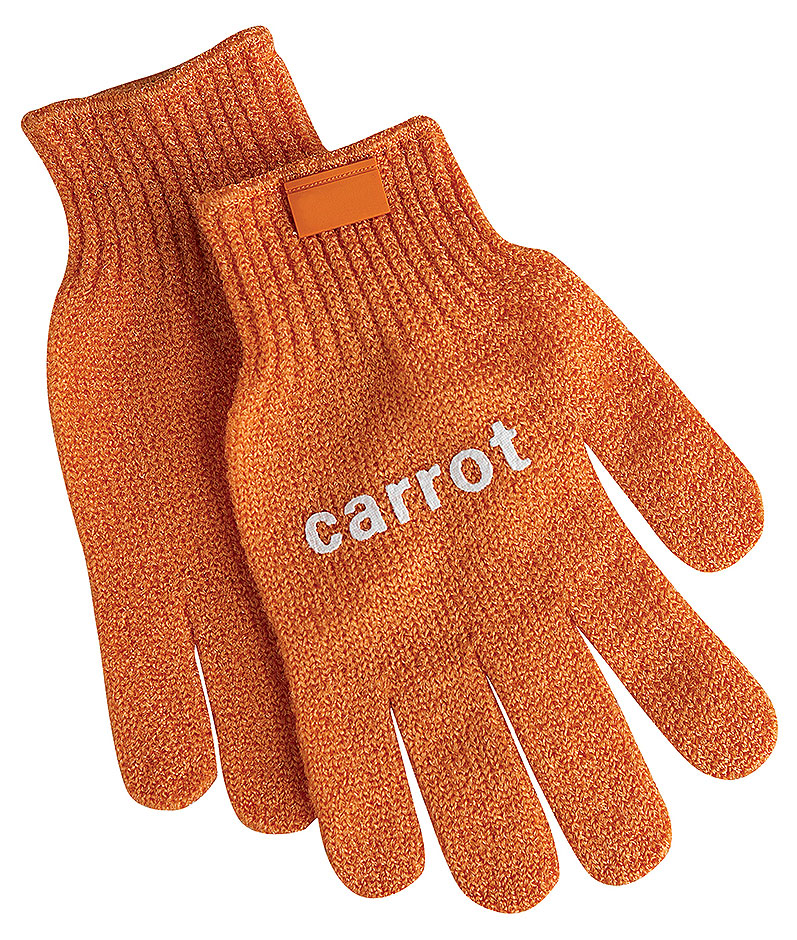 Gemüseputzhandschuh, orange