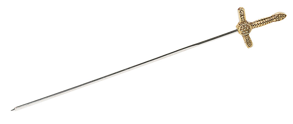 Spieß - Klingenlänge 24,5 cm - Länge 29,5 cm - Motiv SCHWERT
