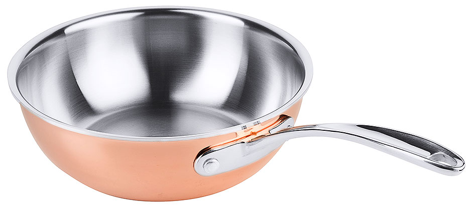 Kupfer Sauteuse Ø innen 20 cm - Volumen 1,8 Liter
