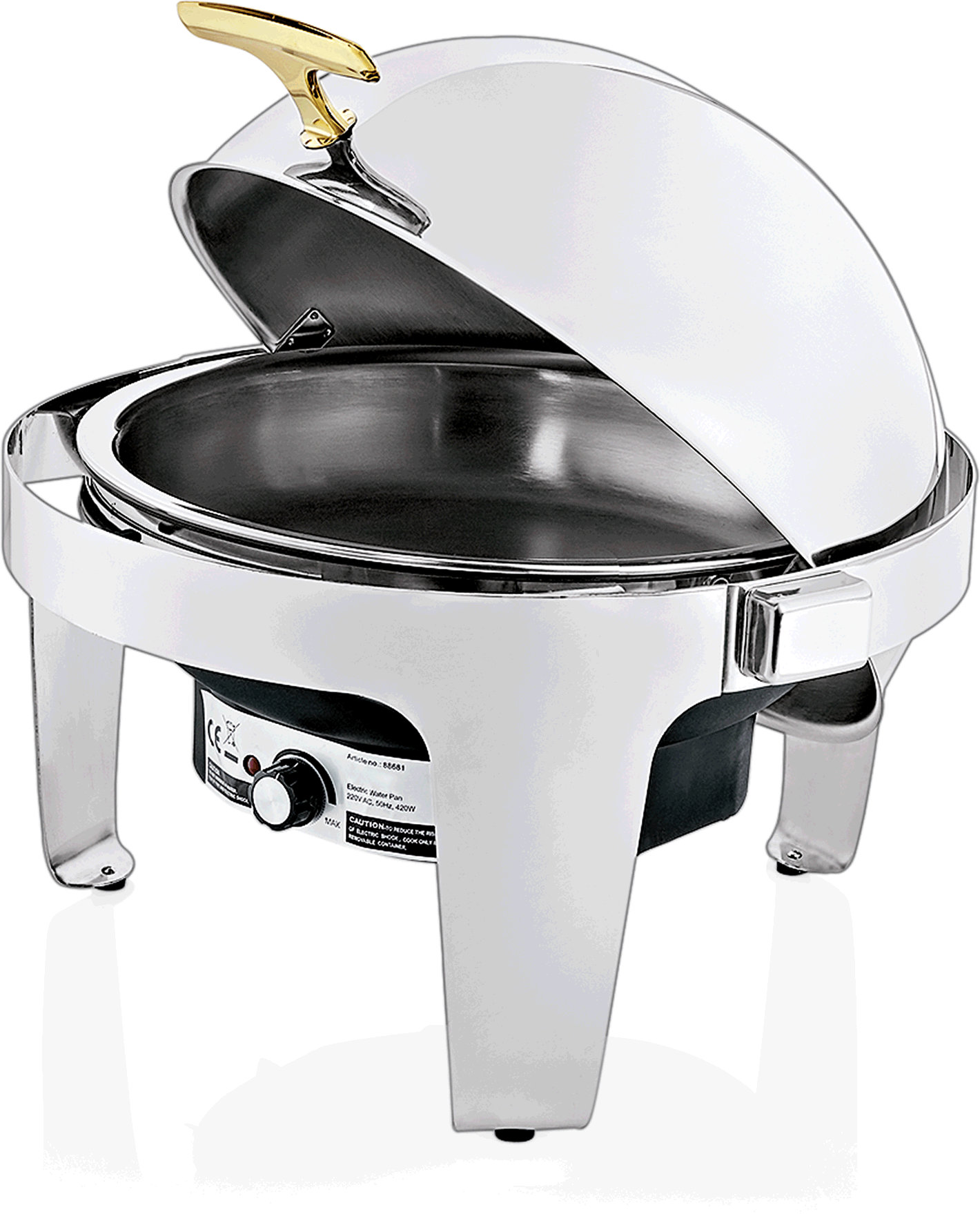 Elektro Chafing Dish mit Roll Top Deckel, 6,8 ltr,, Ø 36 cm, Kunststoff
