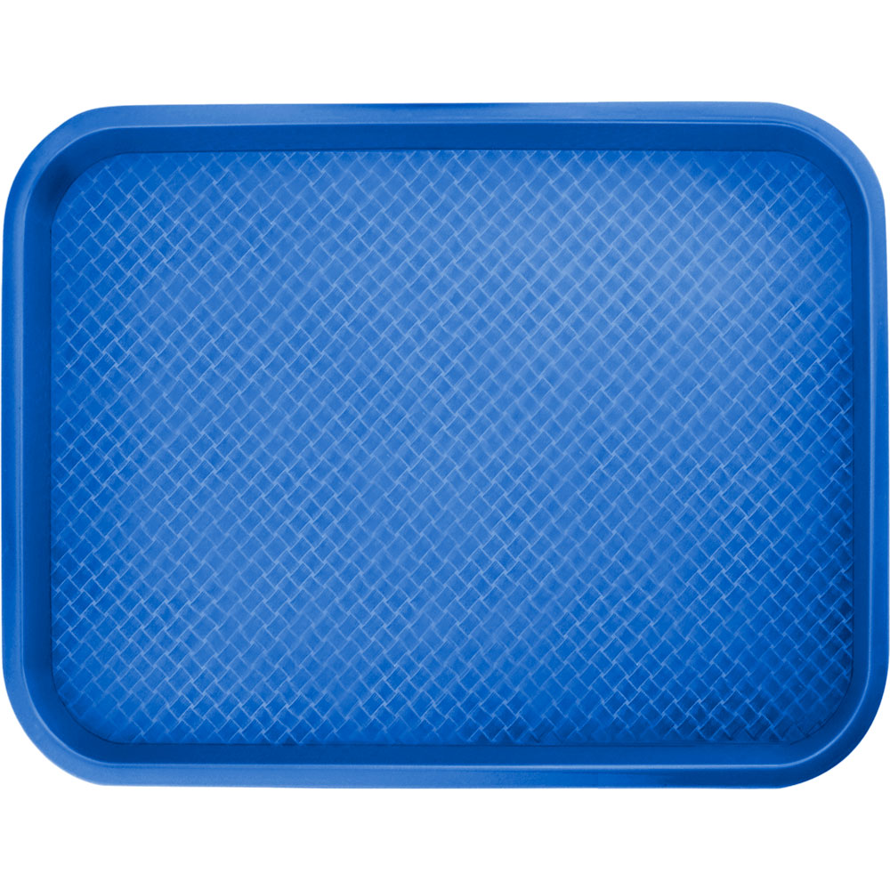 Fast Food Tablett 450 x 350 mm, Polypropylen in blau