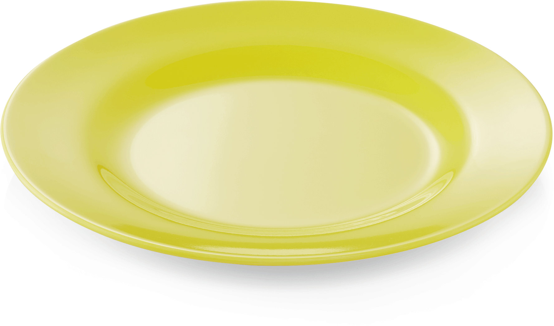 Teller, flach, Ø 20 cm, gelb, Melamin