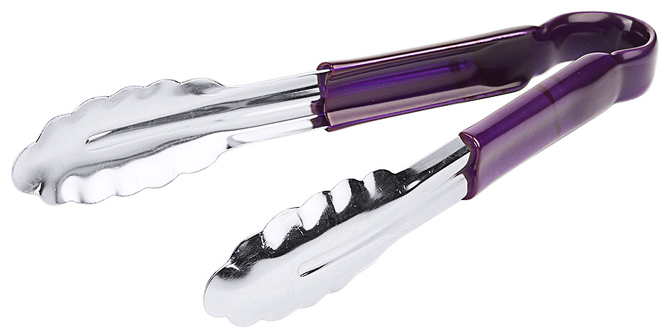 Zange Länge 24 cm in Edelstahl - HACCP violett