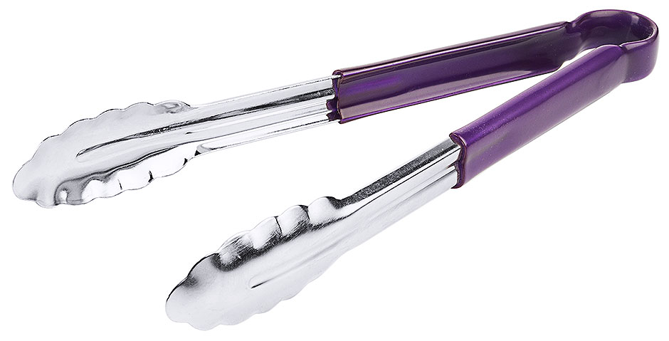 Zange Länge 30 cm in Edelstahl - HACCP violett
