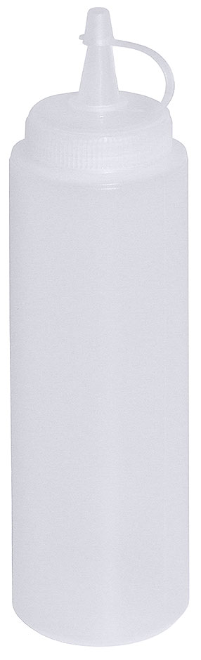 Quetschflasche 0,25 Ltr, - Ø 5,0 cm - Naturalweiß