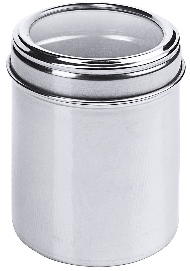 Dose mit Sichtdeckel Ø 9,0 cm - Inhalt 0,8 Liter - Höhe 12,5 cm Dose mit Sichtdeckel Ø 9,0 cm - Inhalt 0,8 Liter - Höhe 12,5 cm