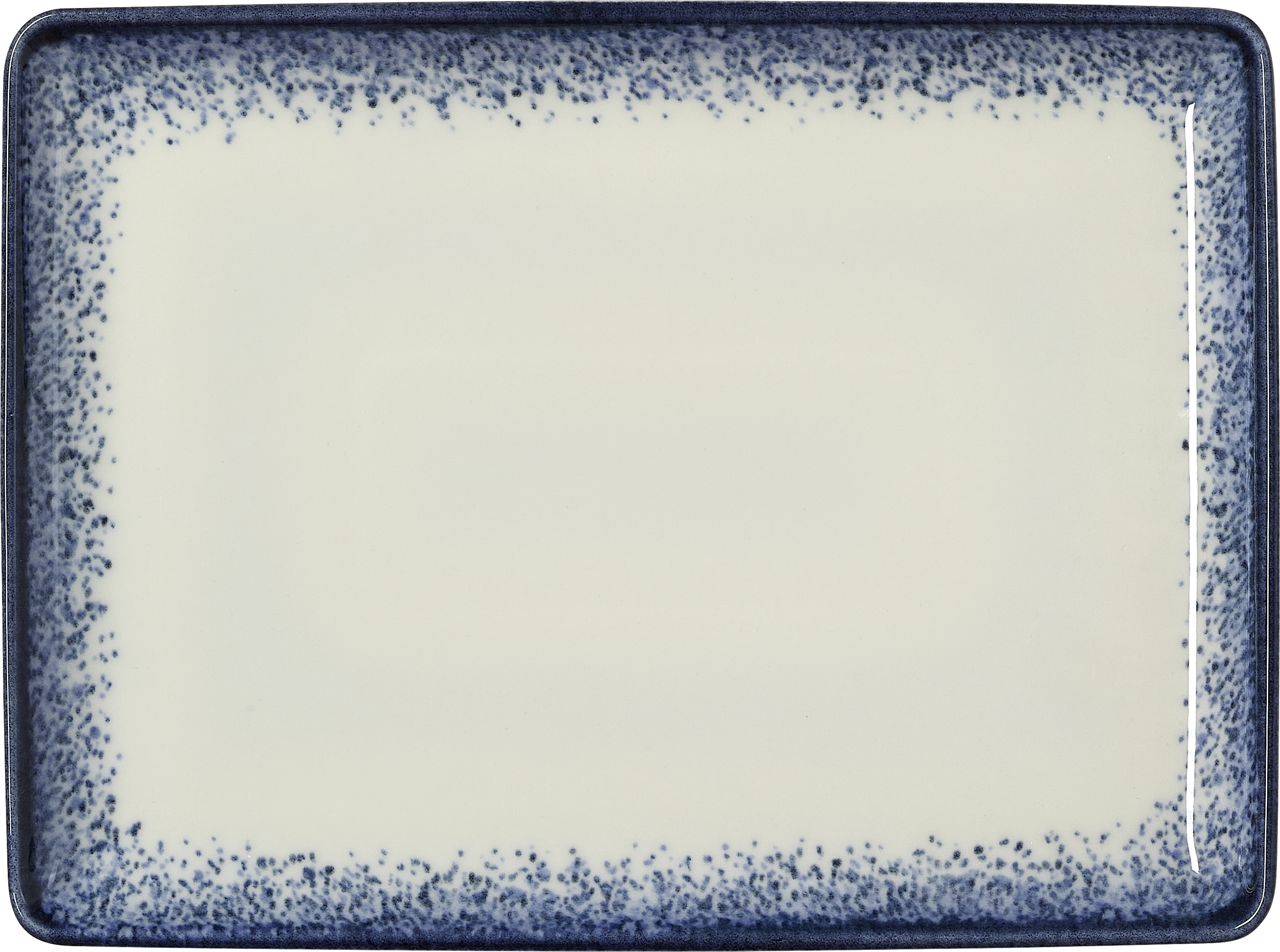 Teller, flach, 27 x 20 cm, Serie marina, Porzellan